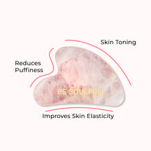 Load image into Gallery viewer, ROSE QUARTZ GUA SHA
